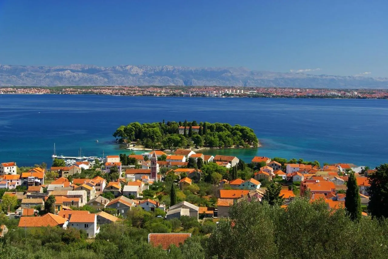 Studio Apartment In Preko With Sea View, Terrace, Air Conditioning, Wi-Fi
